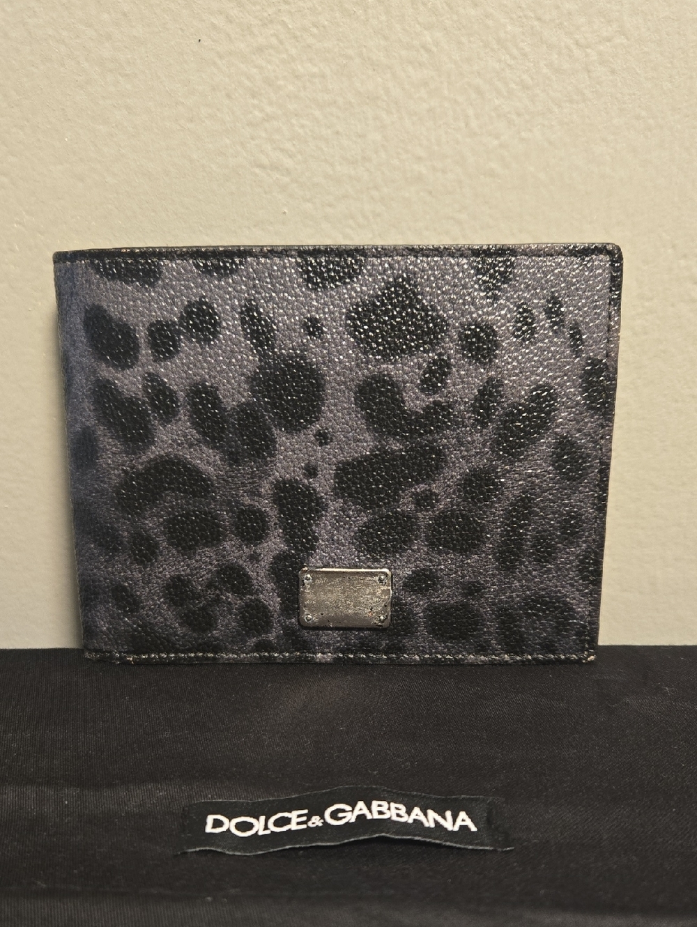 Dolce & Gabbana Leopard Print Bifold Wallet